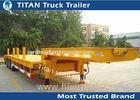 Heavy duty goose neck Low Bed Trailer with pins for transport logs or steel hoses