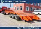 3 Axle 60 tons low bed heavy duty equipment trailers for construction machinery