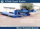 Heavy Duty Removable Goose neck Lowboy Trailer with Low gravity center and good stability