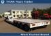 Front Loading Semi Truck Trailer / 80 Ton Removable goose neck trailers 2 - 5 axles