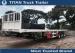 Tri - axle 40ft high bed platform flatbed utility trailers with 45 tons load capacity