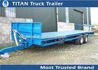 2 Axles 20 tons flat form Drawbar Trailer for Bulk cargo and machinery transportation