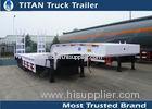 Customized tri axle low loader heavy duty equipment trailers with JOST or FUWA landing gear