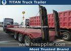 Low loading height lowboy gooseneck trailers with 2 / 3.5 inch bolted type Kingpin
