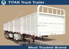 Large load capacity 2 axles 3 axle side wall cargo flat bed semi trailer