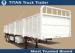 Large load capacity 2 axles 3 axle side wall cargo flat bed semi trailer