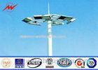 Professional 25m 8 Sides Galvanized Steel Outdoor Square Light Pole 10 KV ~550 KV