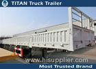 50 Ton tri axle 40 ft drop deck side wall cargo Flatbed Semi Trailer mechanical suspension