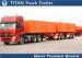 International standards Tri axle Drawbar Trailer for sand and stone transportation