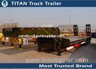 Heavy Duty custom semi lowboy equipment trailers 3 Axle 80 Ton 2.5m - 3.5m Wide