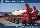 Customized 4 axle 5 axle 6 axle low bed trailer with mechanical suspension