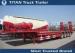 Extendable Heavy Haulage 100 ton low load trailer for carrying excavator
