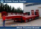 Mechanical suspension 4 Axle 120 Ton Lowbed Semi multi axle trailers 9 - 20m Length
