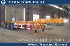 Multi axle 20 feet gooseneck tank container trailer chassis with Double brake chamber