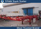 Single axle 40 foot skeleton container trailer chassis / semi trailer chassis