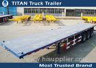 TITAN Tri - axle 40 ft Container Flatbed Semi Trailer With Container lock