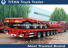 2 - 6 Axles Extendable Flatbed Trailer For Transporting pipes Long Materials