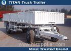 Small low platform four wheels drawbar trailer with sidewall / hauling trailer