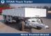 Small low platform four wheels drawbar trailer with sidewall / hauling trailer
