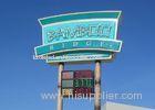 Single Color LED Fuel Price Signs / Mobile Electronic Message Boards