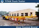 TITAN tri - axle 45ft skeletal container trailer chassis for maritime container