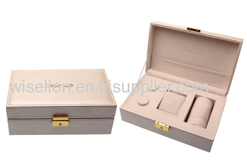 custom Leather Watch Display Box Watch Package MDF watch box