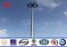 25 meter multisided powder coated high mast pole with 6*1000 Watt HPS