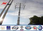 Polygonal galvanization electrical power pole for electrical transmission