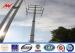 Polygonal galvanization electrical power pole for electrical transmission