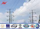 Professional Polygonal Tubular / Lattice Steel Electrical Power Pole For Line