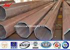 Q345 HDG Low Voltage Electric Metal Utility Poles 32M 20KN / Hot Rolled Steel Pole