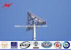 Customized Round 100 FT Communication Distribution Monopole Cell Tower