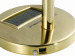 Golden Metal Wind Generator Model with Digital Clock