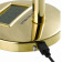 Golden Metal Wind Generator Model with Digital Clock
