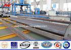 High Voltage 15 - 30m Galvanized Tubular Steel Pole For Power Transmsion