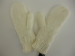 Women's Beige Thermal Cable Knitting Gloves