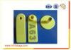 Yellow 134.2 Khz / 125 Khz Mini Glass Rfid Animal Tag For Cattles Or Sheets