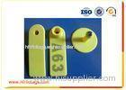 Yellow 134.2 Khz / 125 Khz Mini Glass Rfid Animal Tag For Cattles Or Sheets