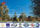 SGS Approved Golden 5-30 m Street Steel Solar Light Poles With Painting