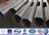 12m Galvanized 2.5mm square Light Poles Powder Coating with Cross Arms