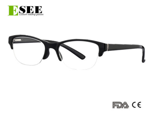 Custom semi-rimless Reading Glasses for Women