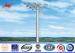 Outdoor 25M Galvanzied High Mast Pole with 6 lights for airport lighting