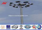 Airport 30M HDG High Mast Pole with double lantern panel for 100 square meters stadium lighting