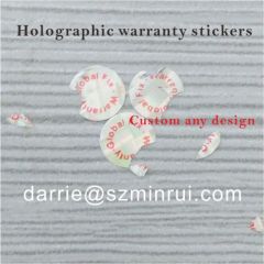 Custom any design printing destructible warranty sticker.Tamper evident warranty stickers for mobile electronic and etc.