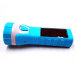 Plastic Rechargeable LED Flashlight With Solar Panels