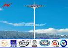 70 meters in height High Mast Pole with circular lantern panel for flood lighting