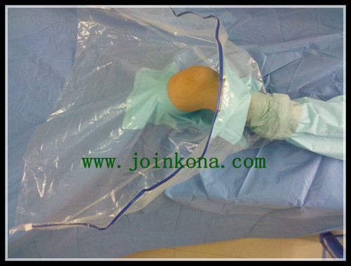 Nonwoven knee surgery pad