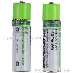 1.2V 1450mAh rechargeable usb battery for wireless mouse