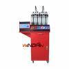 Four Injectors Fuel Injector Cleaner Machine With Fluid Level Indicator And Discharge Valve