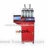 Four Injectors Fuel Injector Cleaner Machine With Fluid Level Indicator And Discharge Valve